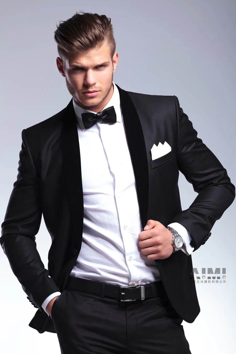 Custom Menswear Suit Male Model on-model photography