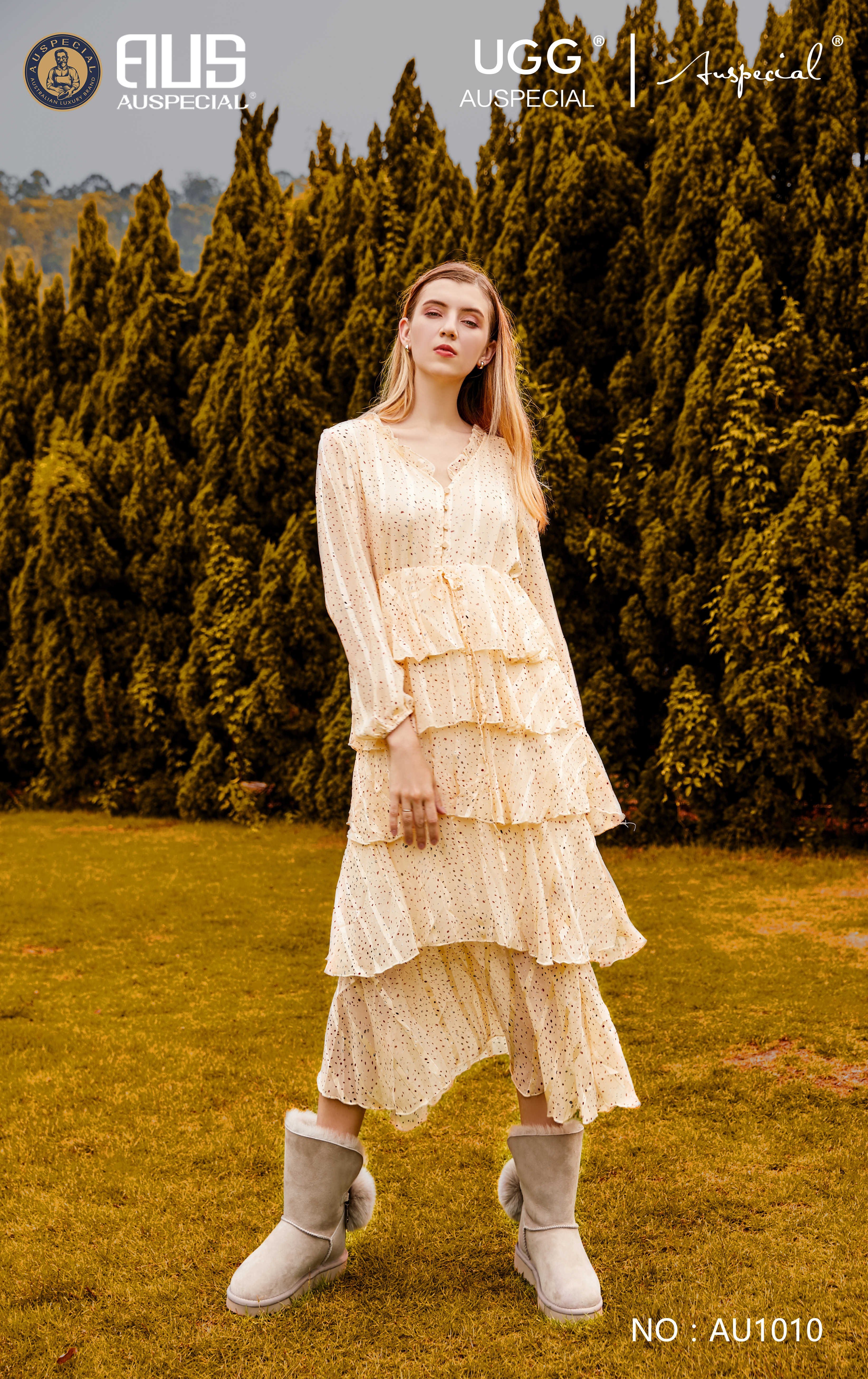 UGG Auspecial shearling boot product photography hero by AIMI Visual Media Guangzhou