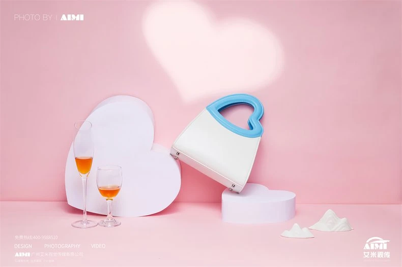 Handbag flat-lay photography