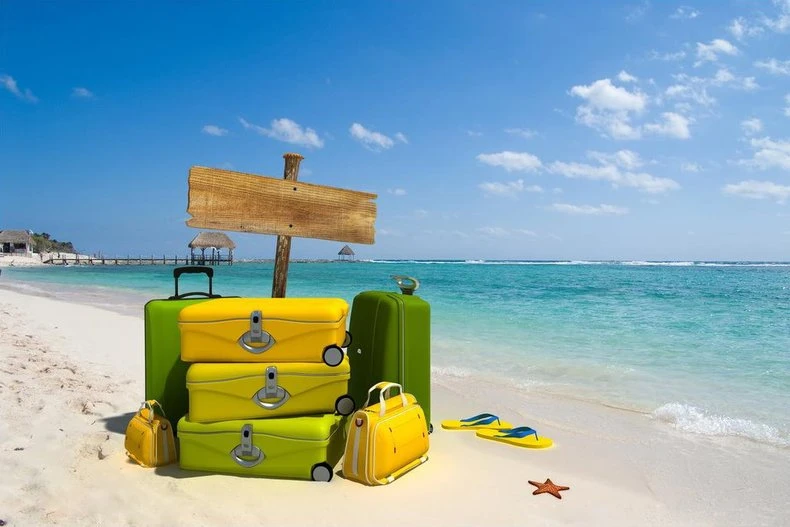 Guangzhou luggage shooting company leisure luggage suitcase picture shooting flat-lay photography