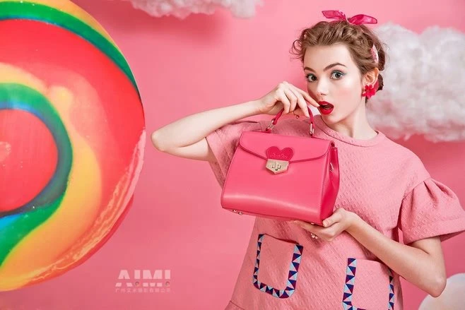 Ladies bag photography bag modeling photography e-commerce flat-lay photography