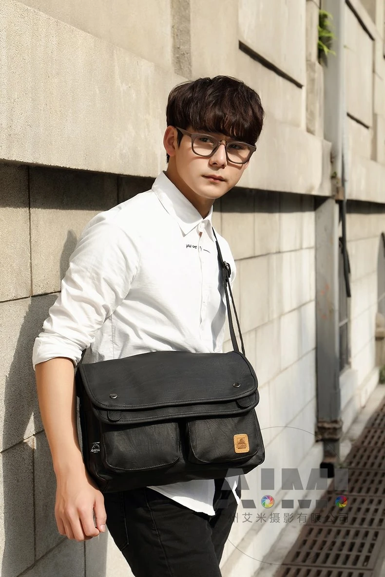 Guangzhou man bag photography Professional model bag photography Outdoor bag detail shot photography