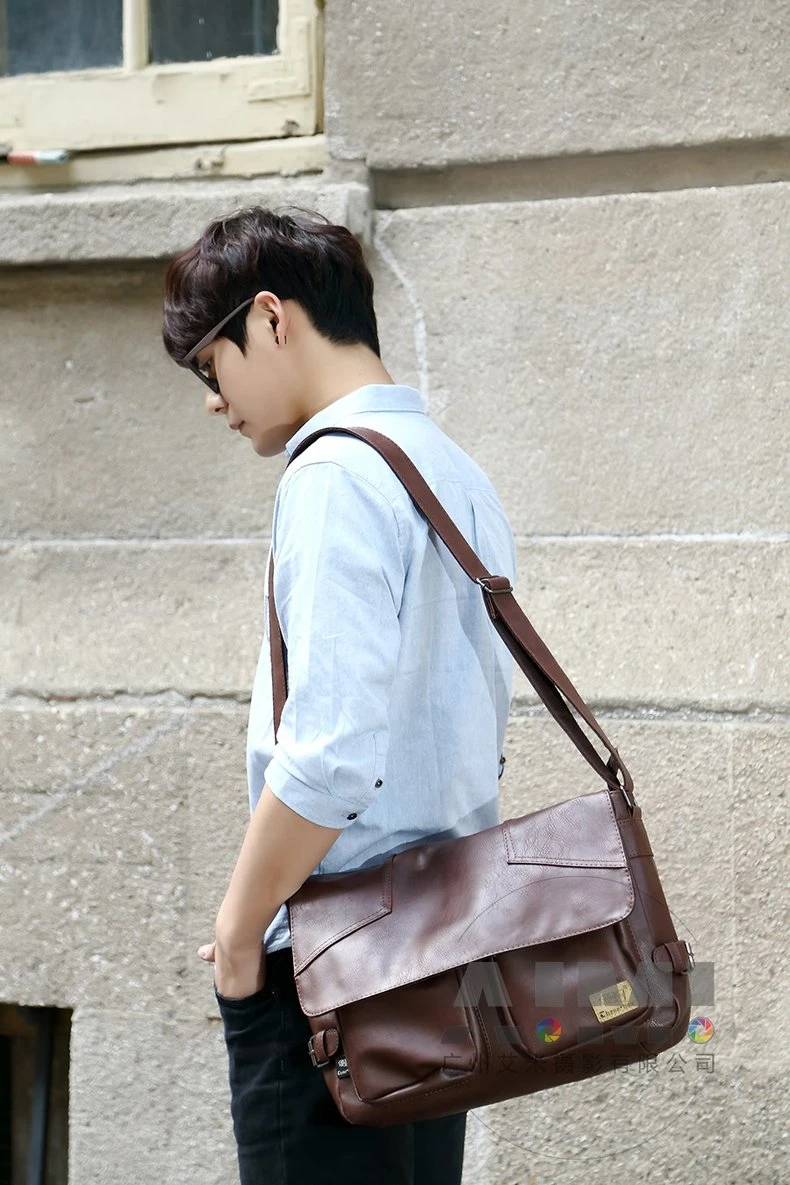 Guangzhou man bag photography Professional model bag photography Outdoor bag lifestyle photography