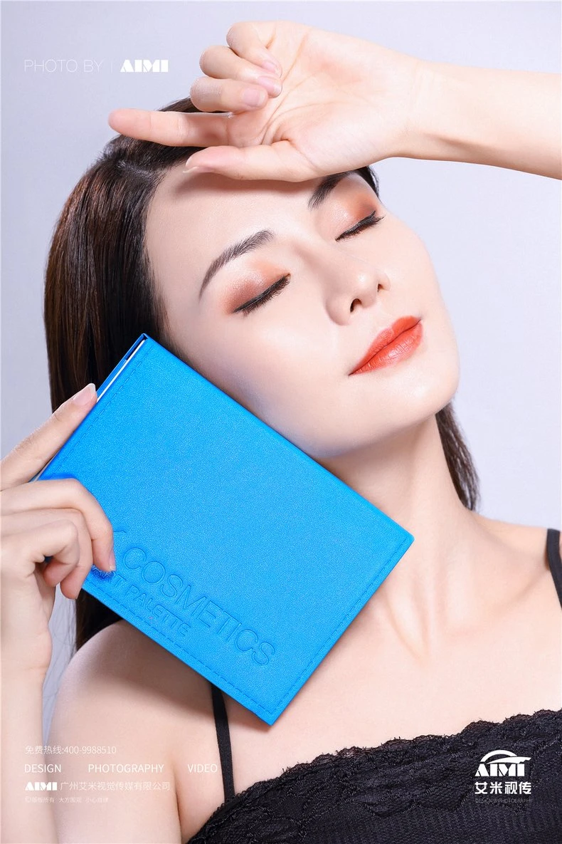 Guangzhou beauty eyeshadow shooting company Professional cosmetics model display shooting lifestyle photography