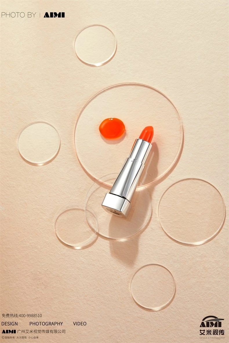 Guangzhou Lipstick Creative Photography Cosmetic Commercial Photography Company flat-lay photography