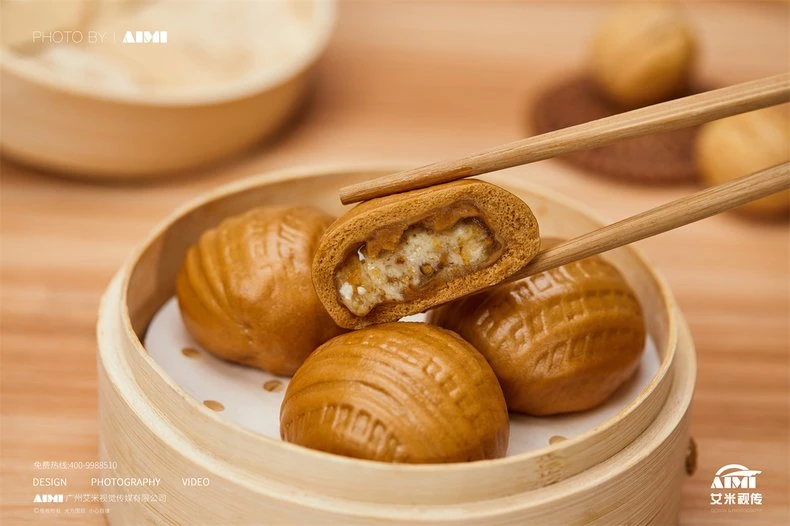 Steamed Buns styled scene photography