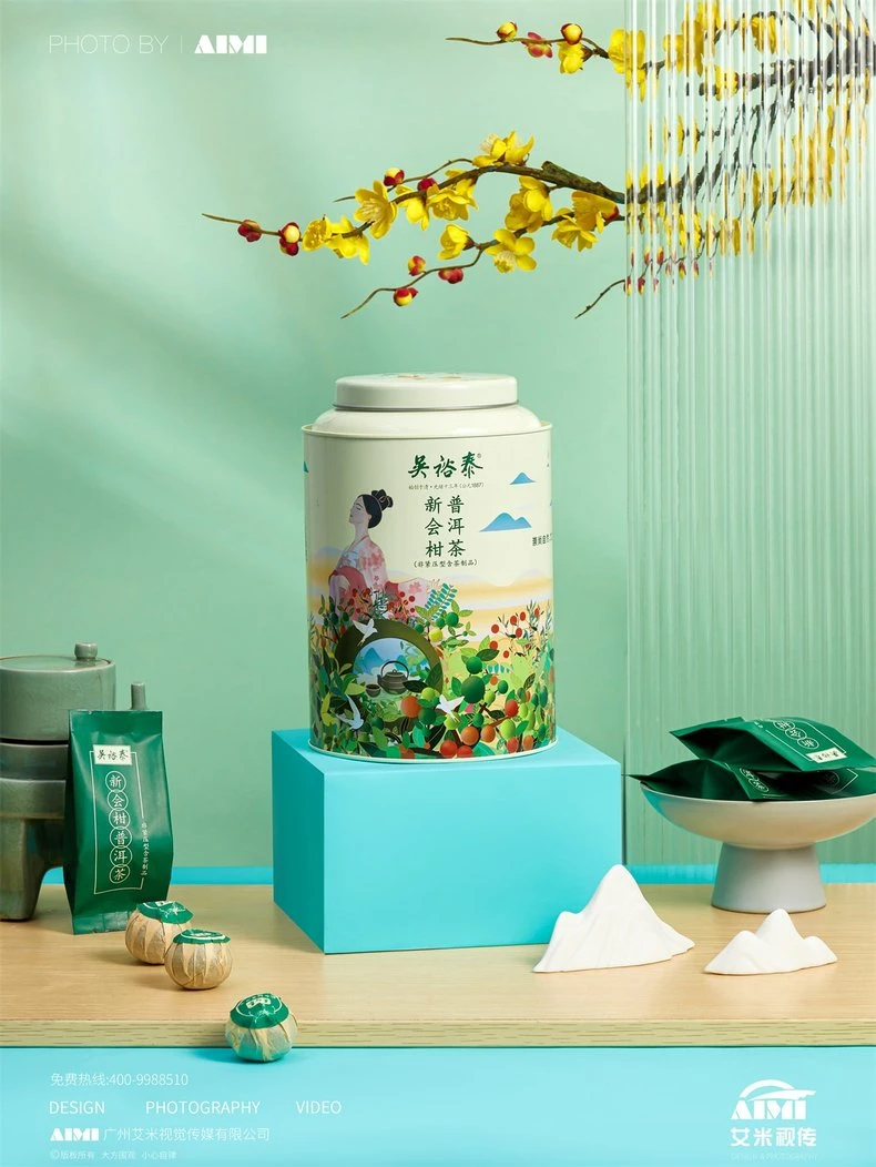 Citrus Tea Product Photography