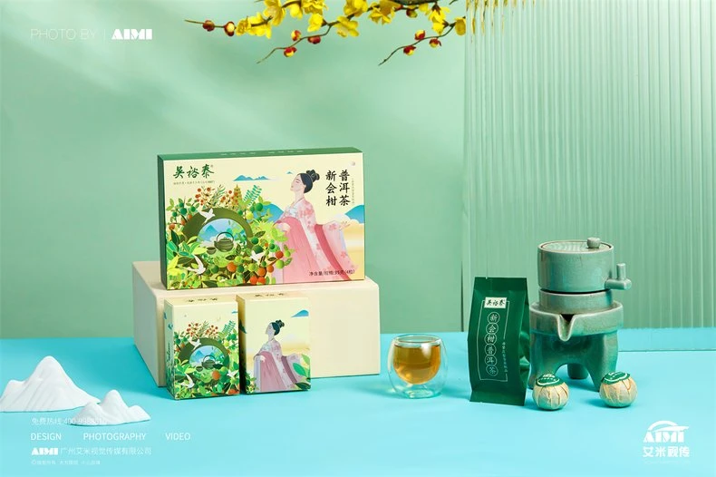 Citrus Tea styled scene photography