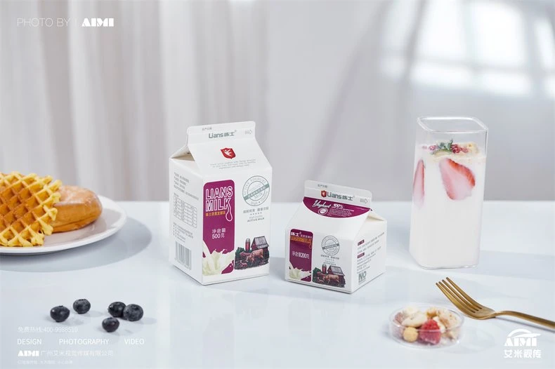 Milk styled scene photography