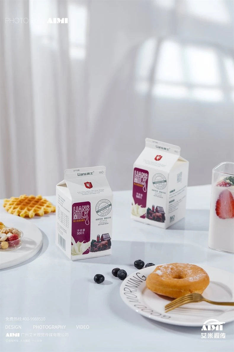 Milk creative composition photography