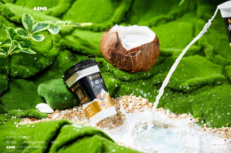 Coconut Water styled scene photography