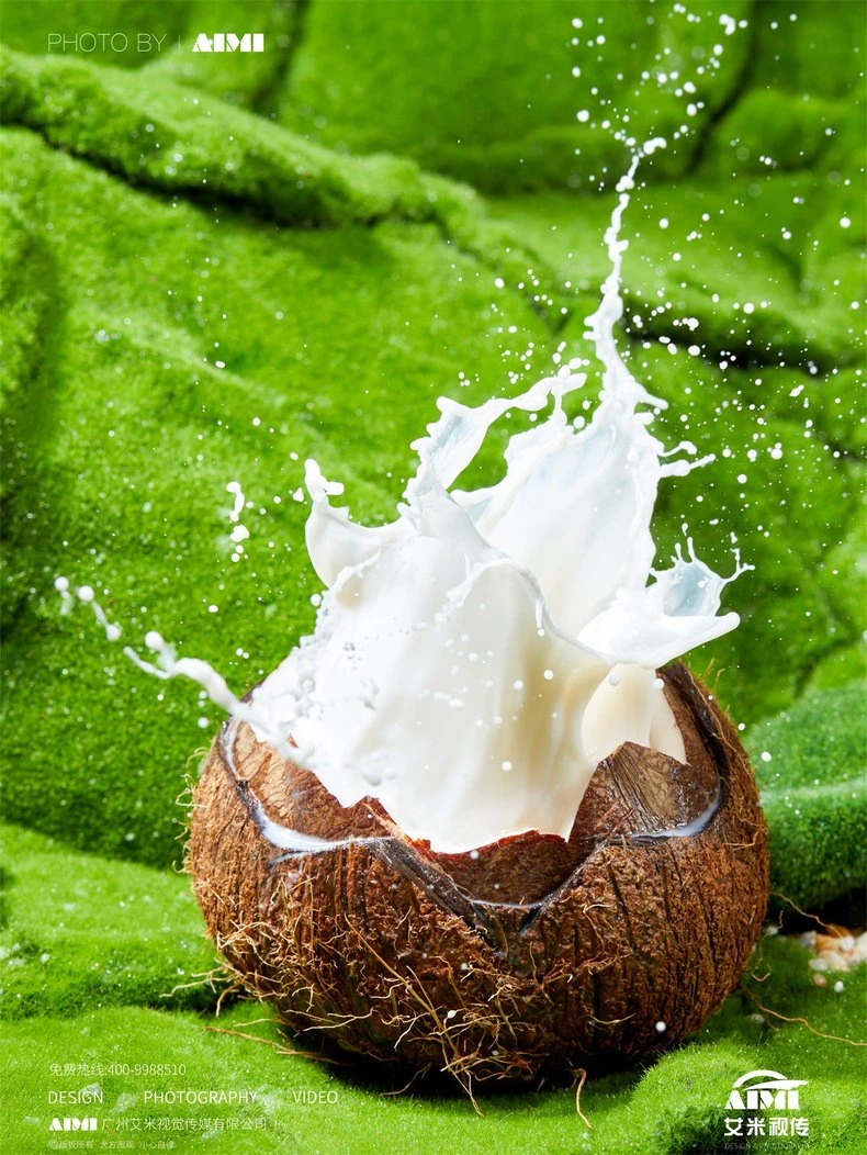 Coconut Water white background photography