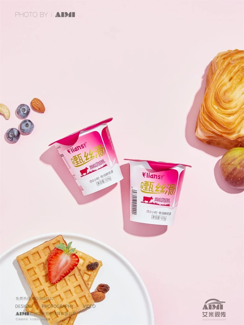 Yogurt detail shot photography