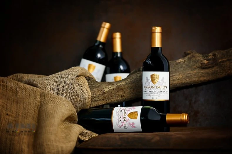 High-end Wine Photography E-commerce Wine Advertising Photography Guangzhou Product Photography Comp styled scene photography