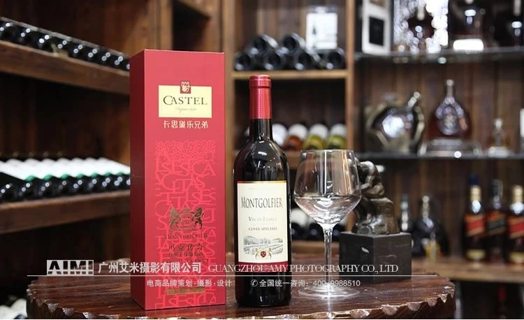 Gift Red wine pure scene shooting E-commerce alcohol detail shot photography
