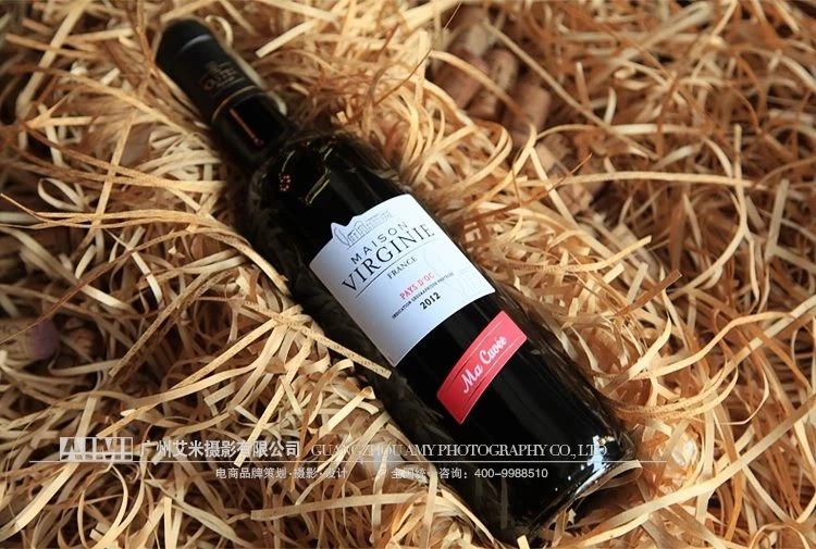 Gift Red wine pure scene shooting E-commerce alcohol styled scene photography