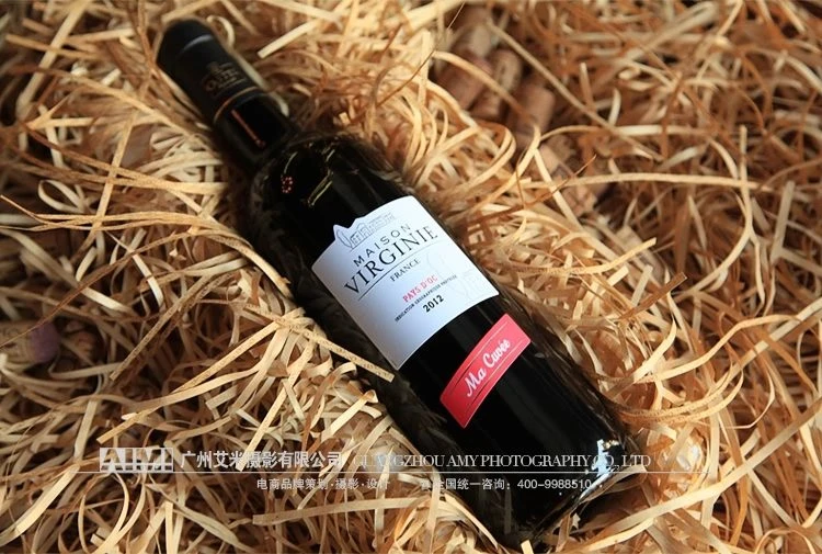 Gift Red wine pure scene shooting E-commerce alcohol creative composition photography