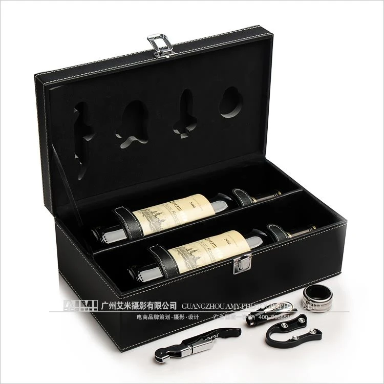 Gift Red wine pure scene shooting E-commerce alcohol group arrangement photography