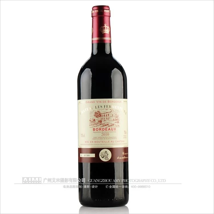 Gift Red wine pure scene shooting E-commerce alcohol white background photography