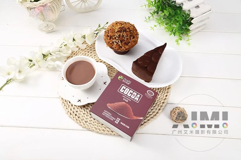 Branded Cocoa Powder Photography Coffee Photography E-commerce Snacks Photography Company group arrangement photography
