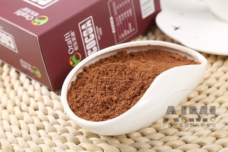 Branded Cocoa Powder Photography Coffee Photography E-commerce Snacks Photography Company detail shot photography
