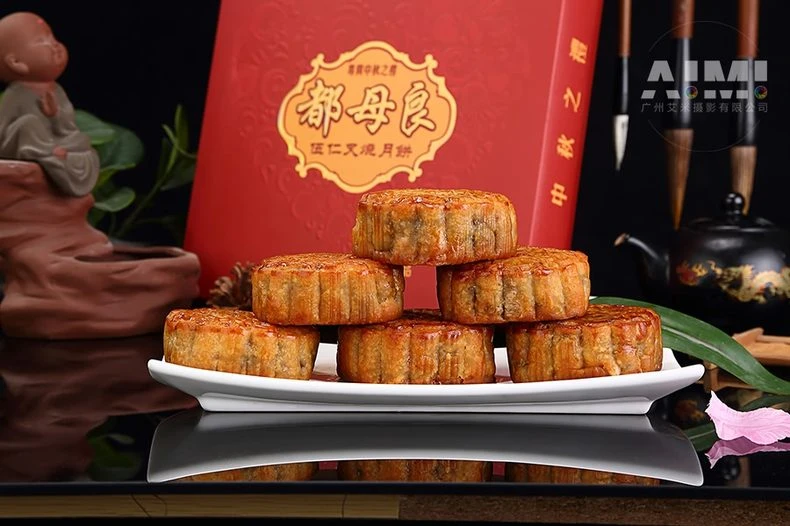 E-commerce moon cake shooting Food scene photography Guangzhou food shooting company creative composition photography