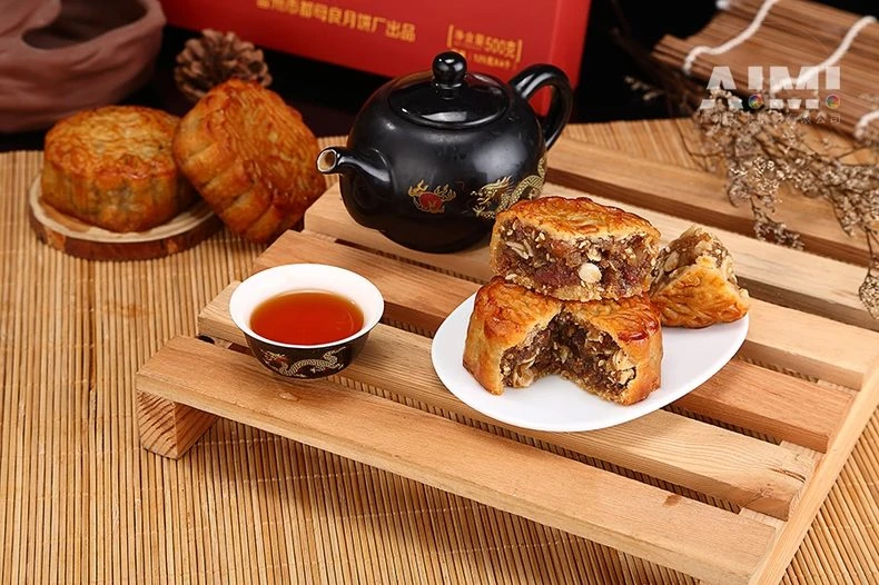 E-commerce moon cake shooting Food scene photography Guangzhou food shooting company detail shot photography