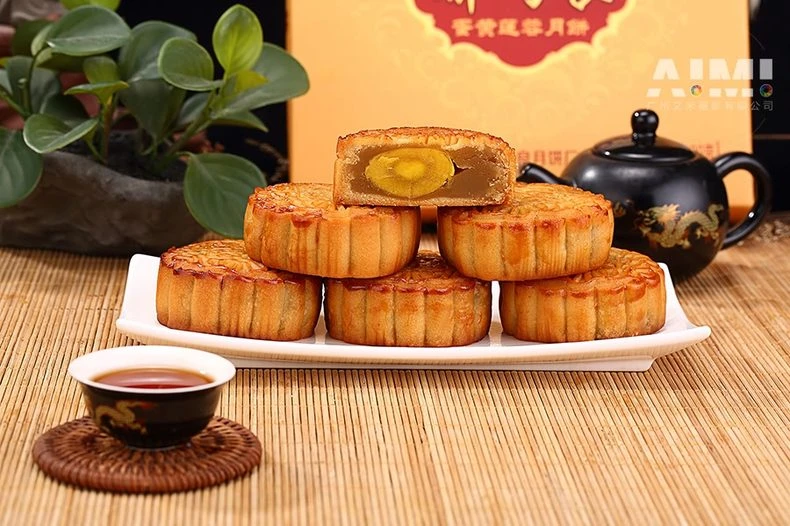 E-commerce moon cake shooting Food scene photography Guangzhou food shooting company white background photography