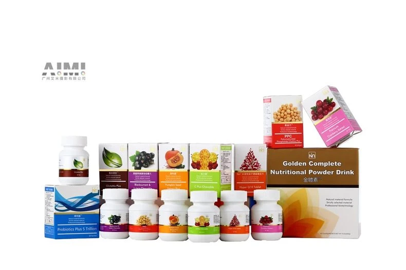 Guangzhou health care shooting company e-commerce health care products shooting on white background detail shot photography
