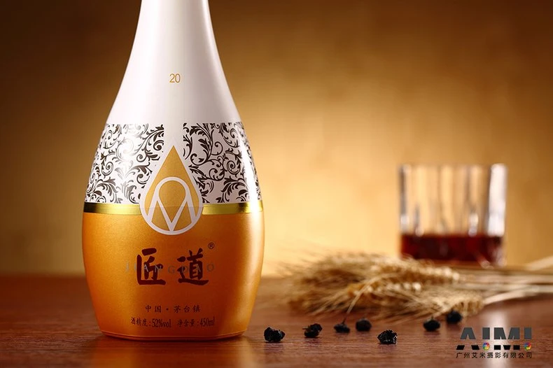 Baijiu Product Advertising Photography Craftsman Road Brand Guangzhou Baijiu Photography Company detail shot photography