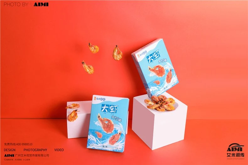Snacks Product Photography Shrimp Slices Creative Photography Guangzhou Food Photography Company detail shot photography