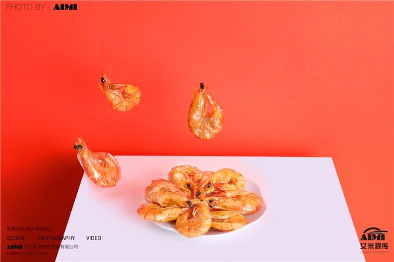 Snacks Product Photography Shrimp Slices Creative Photography Guangzhou Food Photography Company group arrangement photography