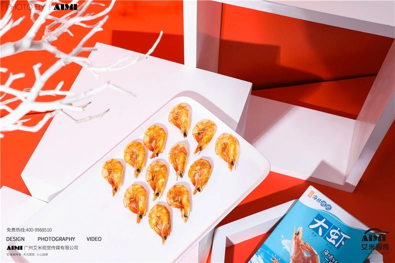 Snacks Product Photography Shrimp Slices Creative Photography Guangzhou Food Photography Company styled scene photography