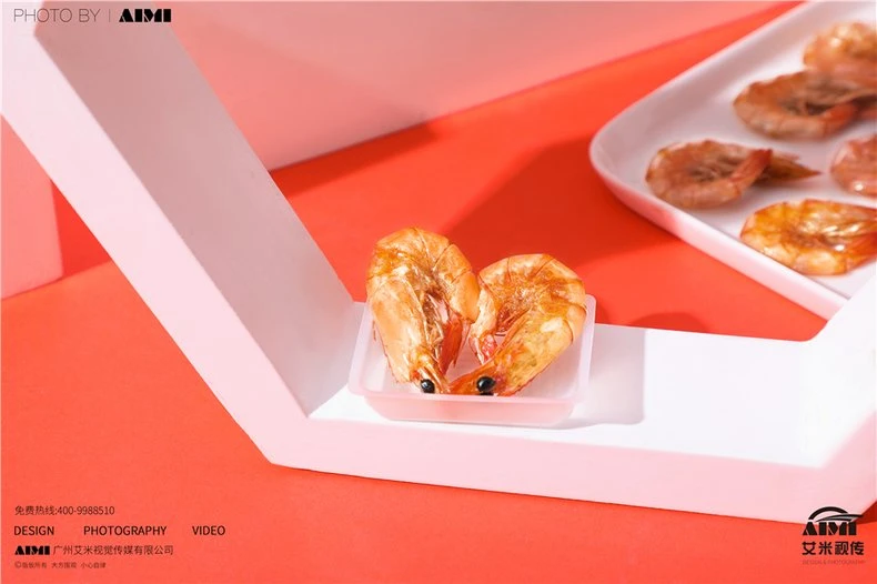 Snacks Product Photography Shrimp Slices Creative Photography Guangzhou Food Photography Company detail shot photography