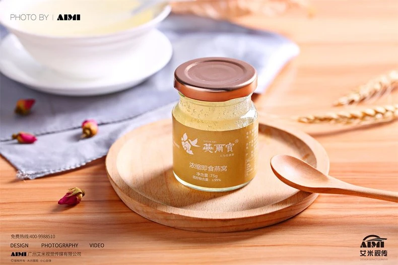 Branded birds nest gift photography Bird& ;s nest food photography Advertising group arrangement photography