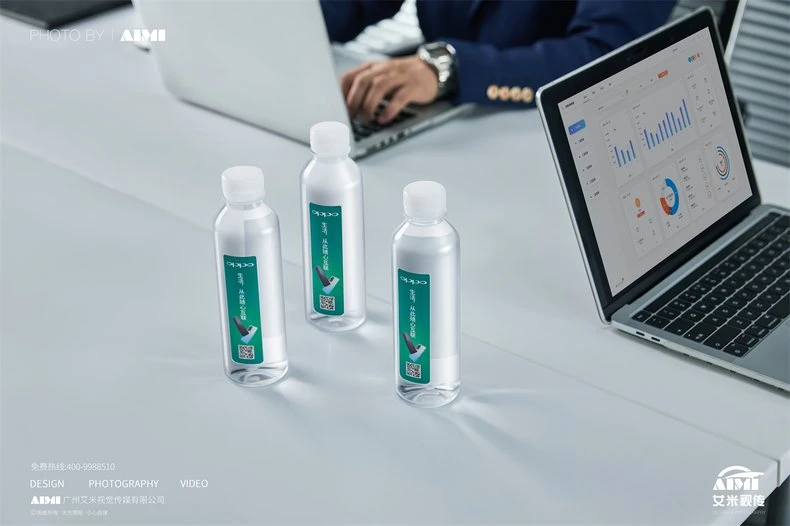 Mineral Water styled scene photography