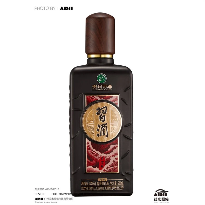 Baijiu (Chinese Liquor) Photography — Guizhou Xijiu Brand detail shot photography