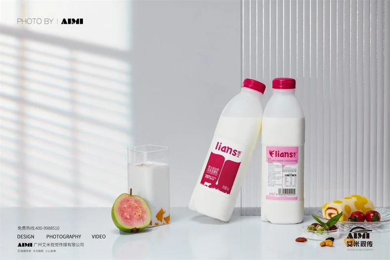 Milk creative composition photography