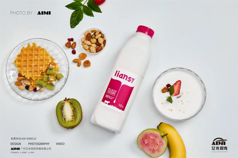 Milk white background photography