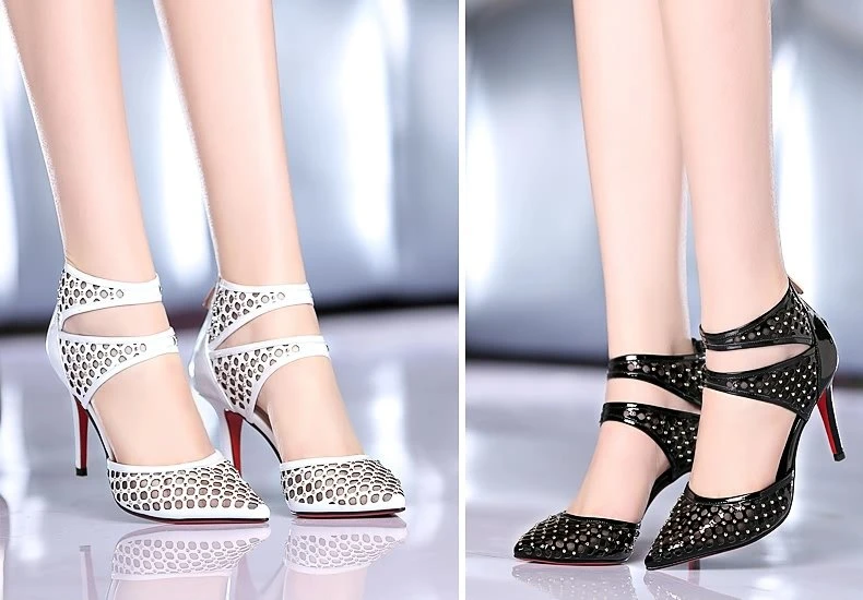 e-commerce high-end ladies shoes photography boutique leather ladies shoes Guangzhou shoes photography ag white background photography