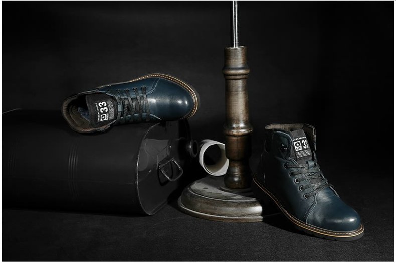 Post-production result β retouched footwear on seamless white background