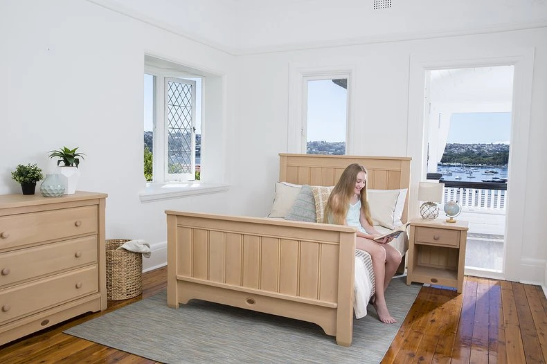 Children& ;s solid wood bed photography Girls model furniture photography Guangzhou professional room-set styled photography