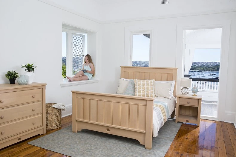 Children& ;s solid wood bed photography Girls model furniture photography Guangzhou professional detail shot photography