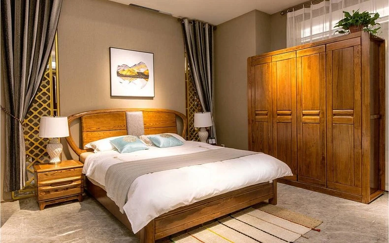 Solid Wood New Chinese Furniture Photography Guangzhou Tianhe Furniture in-situ photography