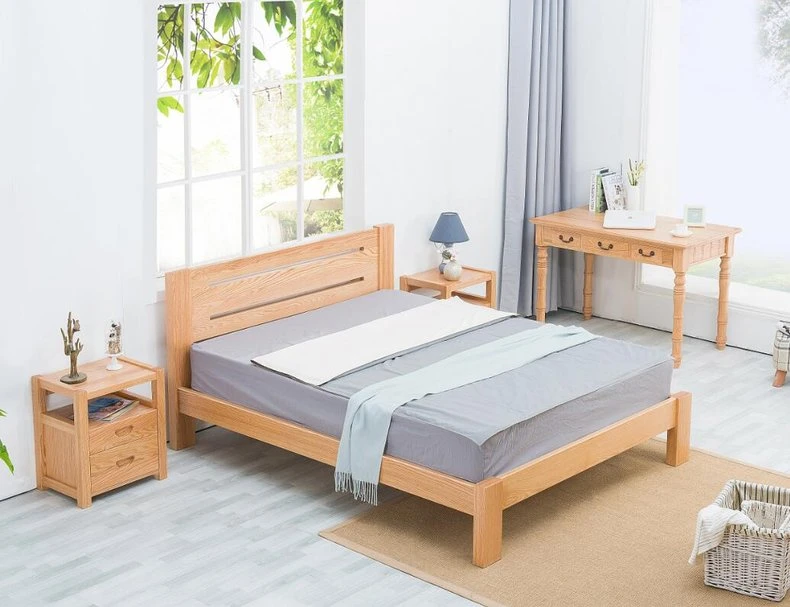 Solid Wood Bed Photography for e-commerce, China