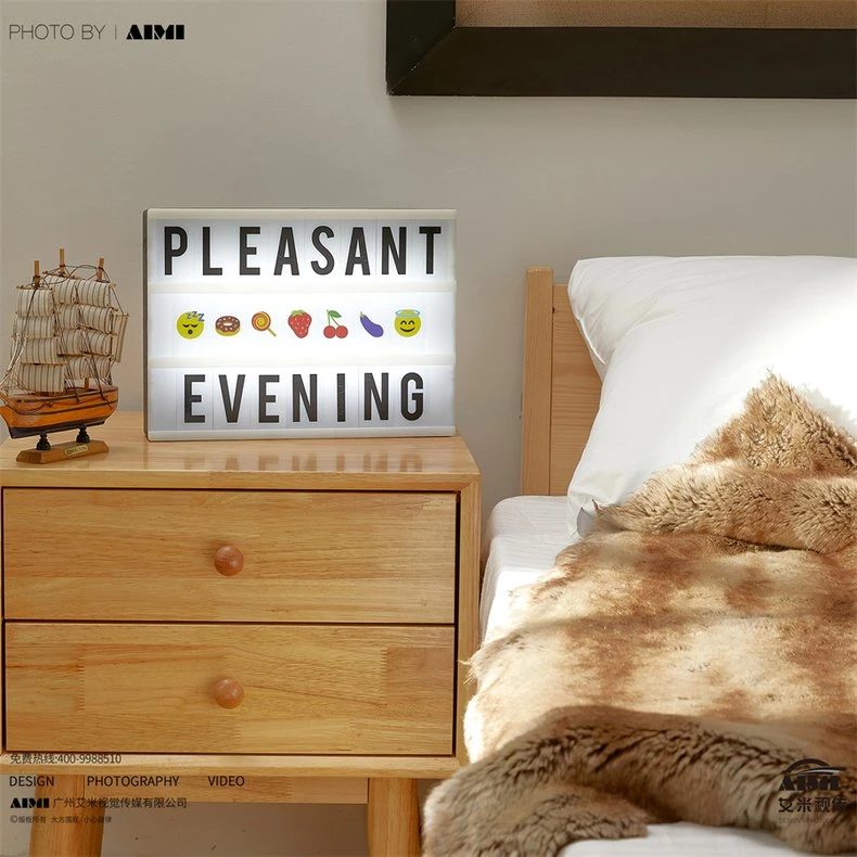 Furniture Lighting Bedside Table Alphabet Lamp Scene Figure Photography Guangzhou Product Photograph detail shot photography
