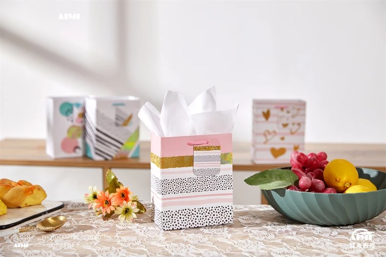 Paper Bag Packaging flat-lay photography