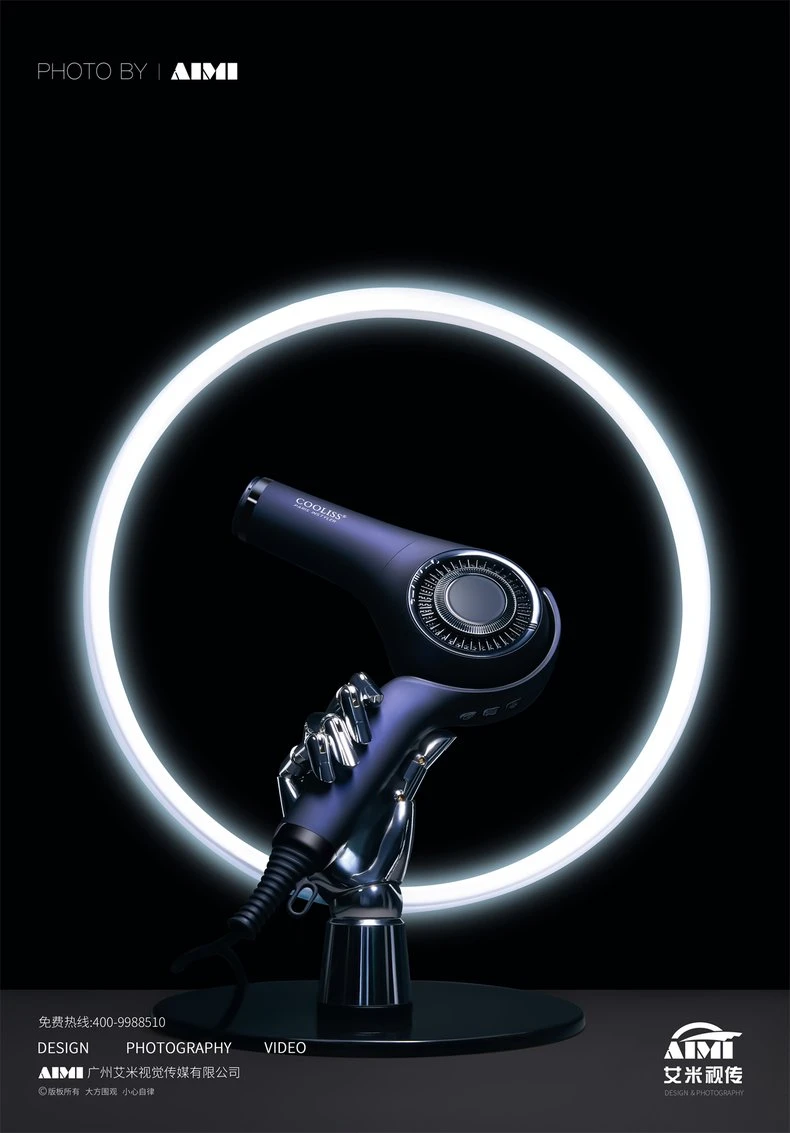 Hair Dryer lifestyle scene photography