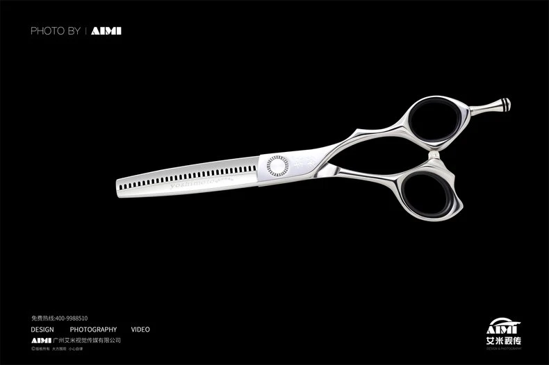 Scissors flat-lay photography