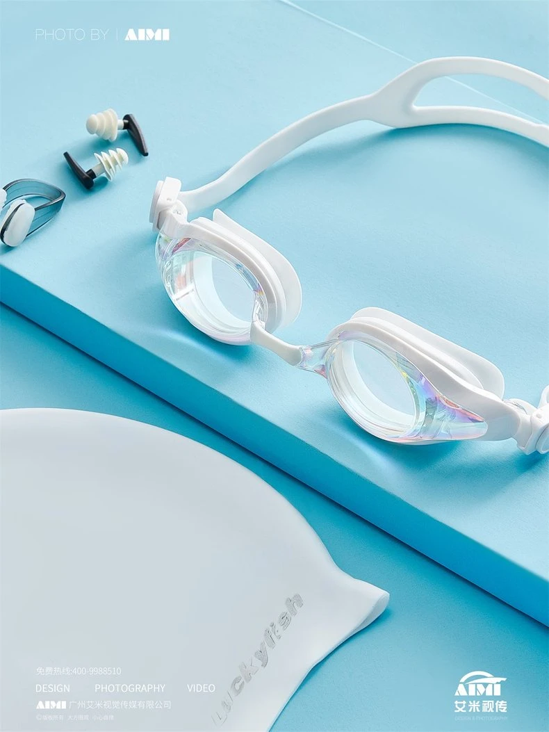 Swimming Goggles flat-lay photography